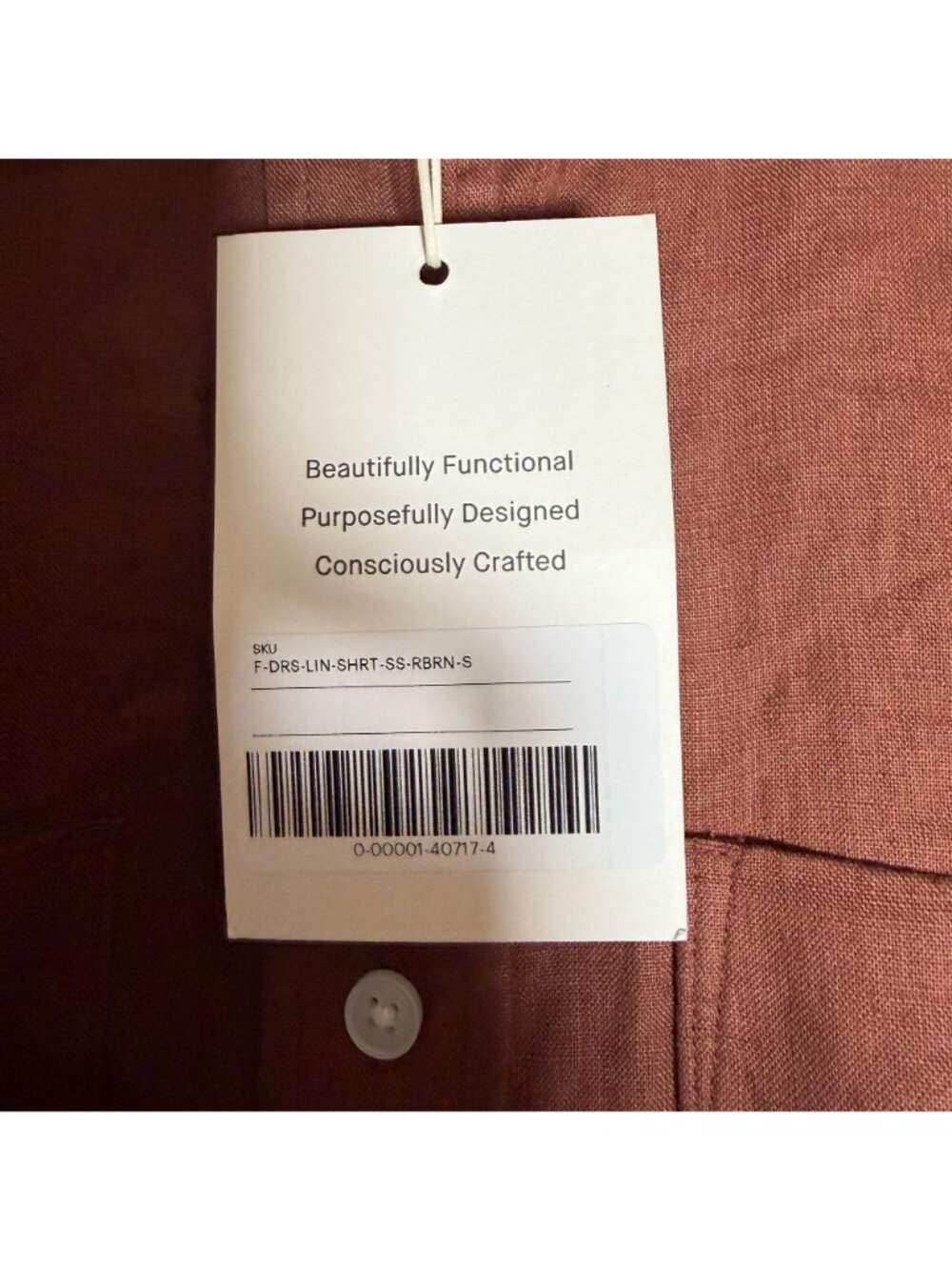 Everlane The Daytripper Dress in 100% Flax Linen Women's Size Small Brown NWT! - Picture 4 of 6